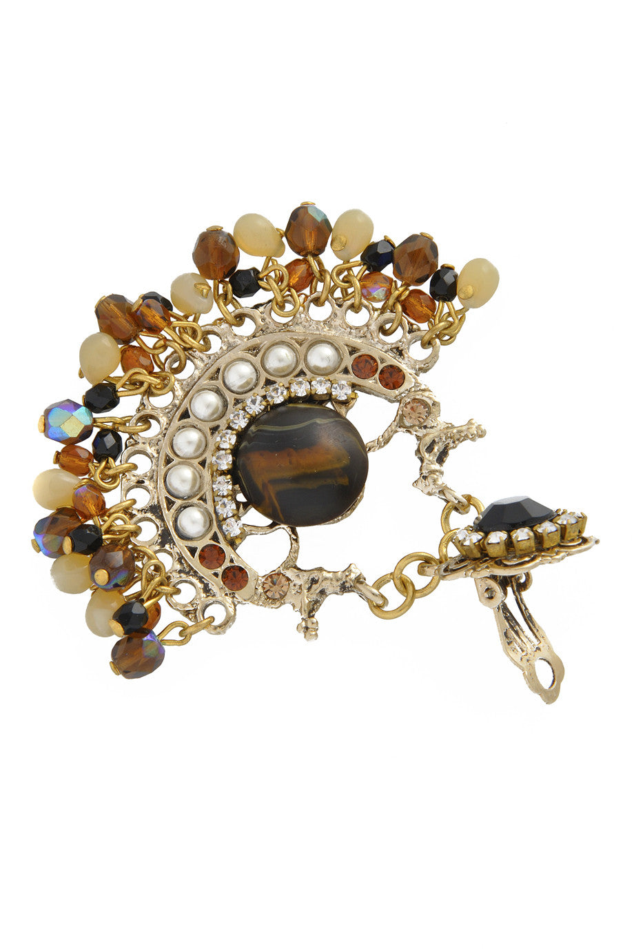 Μπρονζέ Κλιπ Σκουλαρίκια - Gio Bernades | Κοσμήματα