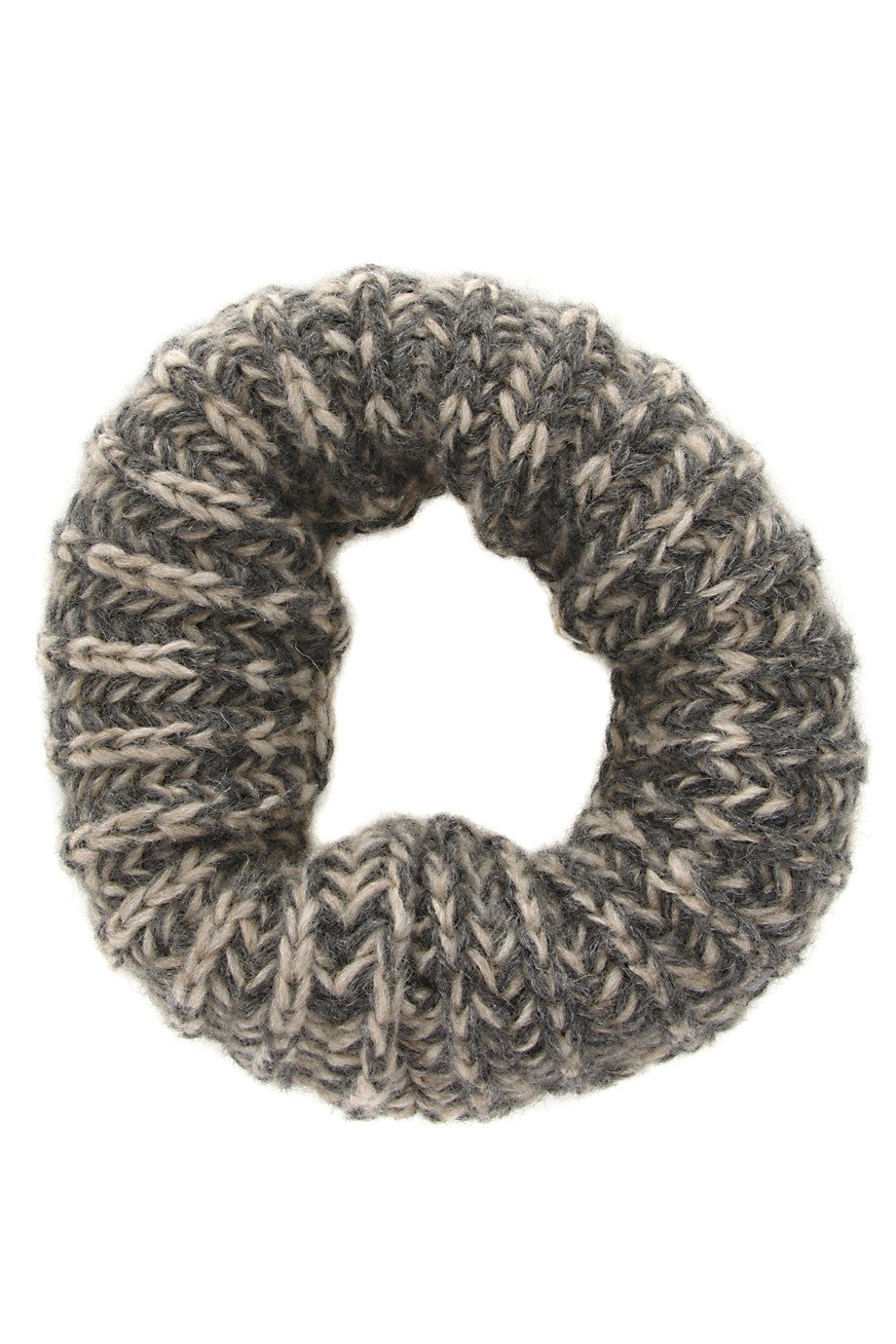 EVEREST Beige Brown Wool Scarf