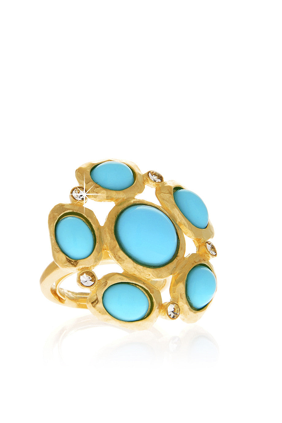 Τιρκουάζ Χρυσό Δαχτυλίδι - Kenneth Jay Lane | Κοσμήματα