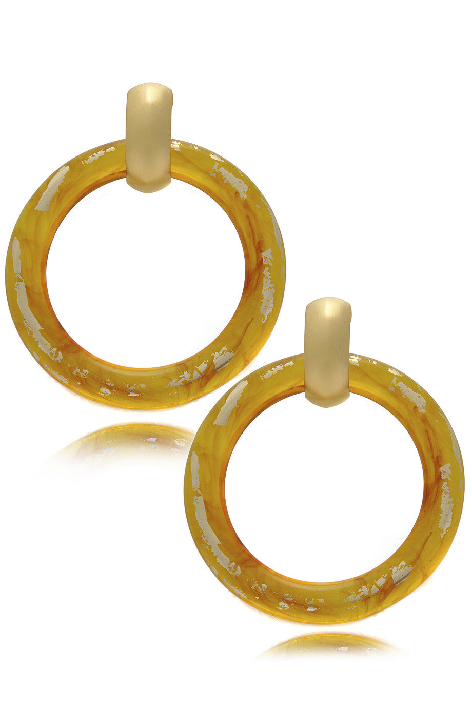 Επίχρυσα Σκουλαρίκια με Ταρταρούγα - Kenneth Jay Lane | Κοσμήματα