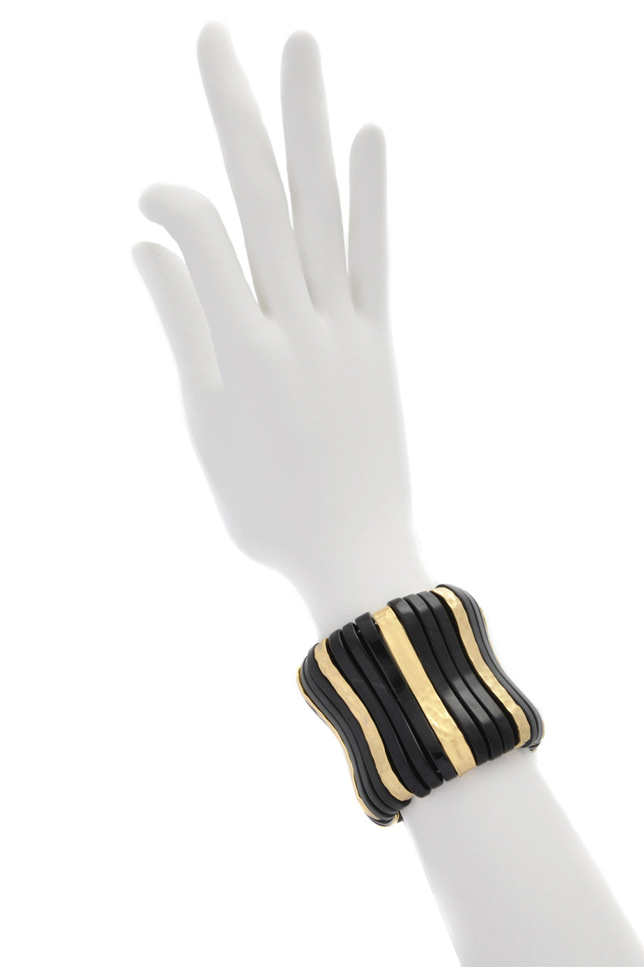 Μαύρο Ελαστικό Βραχιόλι - Kenneth Jay Lane | Κοσμήματα