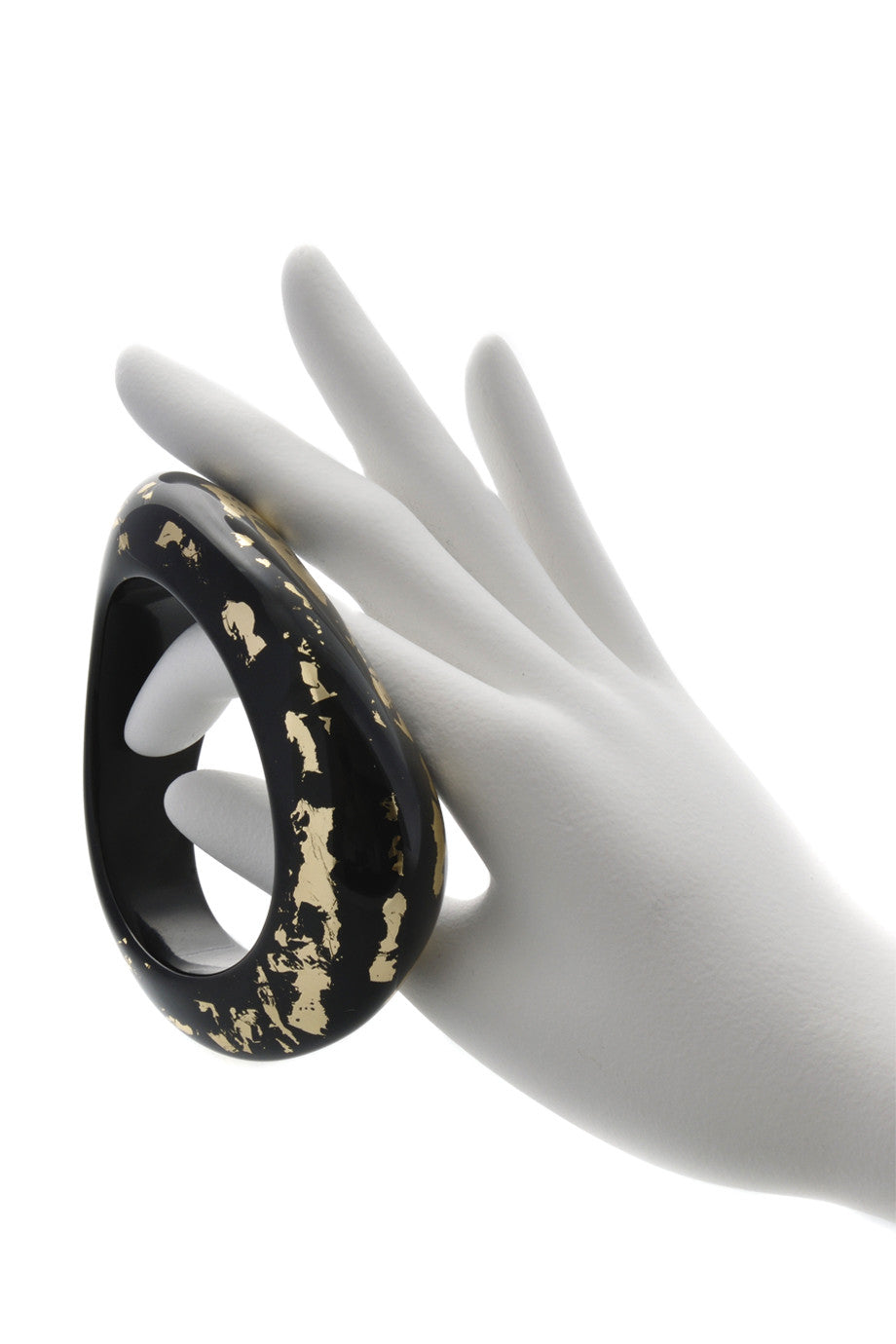 Ακανόνιστο Μαύρο Χρυσό Βραχιόλι - Kenneth Jay Lane | Κοσμήματα