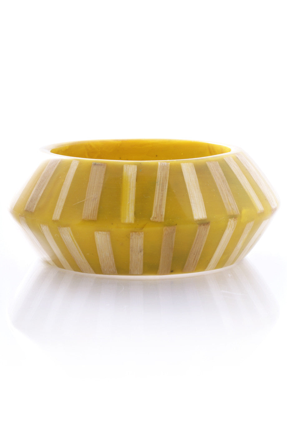 Κίτρινο Ξύλινο Βραχιόλι - Kenneth Jay Lane | Κοσμήματα