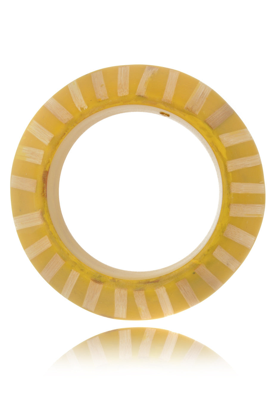 Κίτρινο Ξύλινο Βραχιόλι - Kenneth Jay Lane | Κοσμήματα
