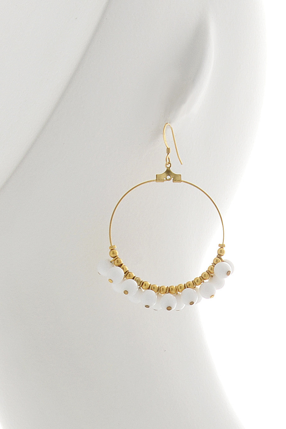 Επίχρυσα Σκουλαρίκια με Χάντρες - Kenneth Jay Lane | Κοσμήματα