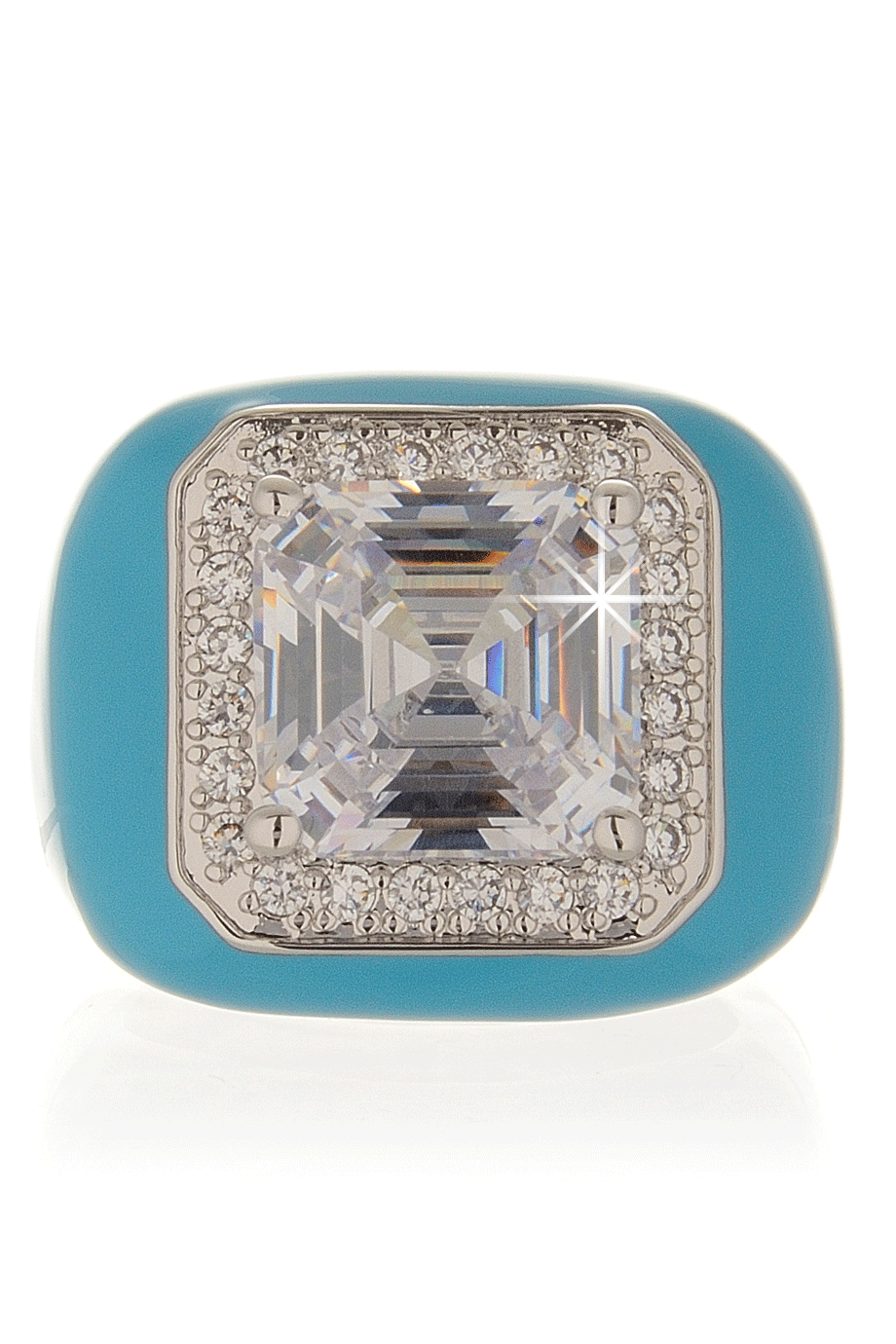 Τιρκουάζ Τετράγωνο Δαχτυλίδι - Kenneth Jay Lane | Κοσμήματα