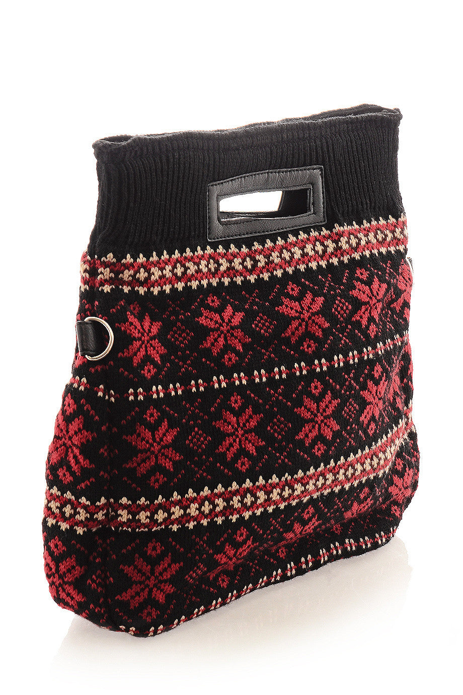 Μαύρη Πλεκτή Τσάντα - Lalu | Γυναικείες Τσάντες Χειρός