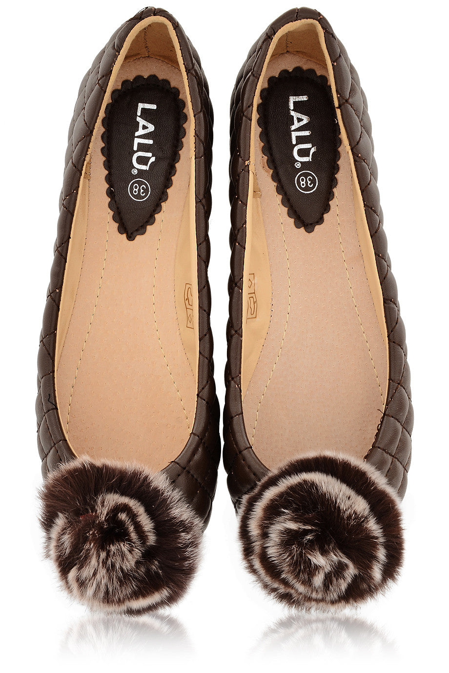 Καφέ Καπιτονέ Μπαλαρίνες | Γυναικεία Παπούτσια