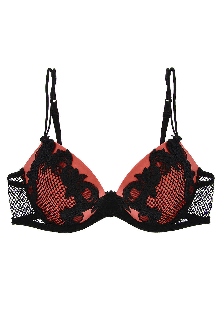 Κοραλλί Σατινέ Σουτιέν - La Perla | Γυναικεία Εσώρουχα