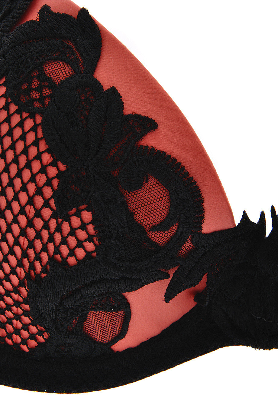 Κοραλλί Σατινέ Σουτιέν - La Perla | Γυναικεία Εσώρουχα