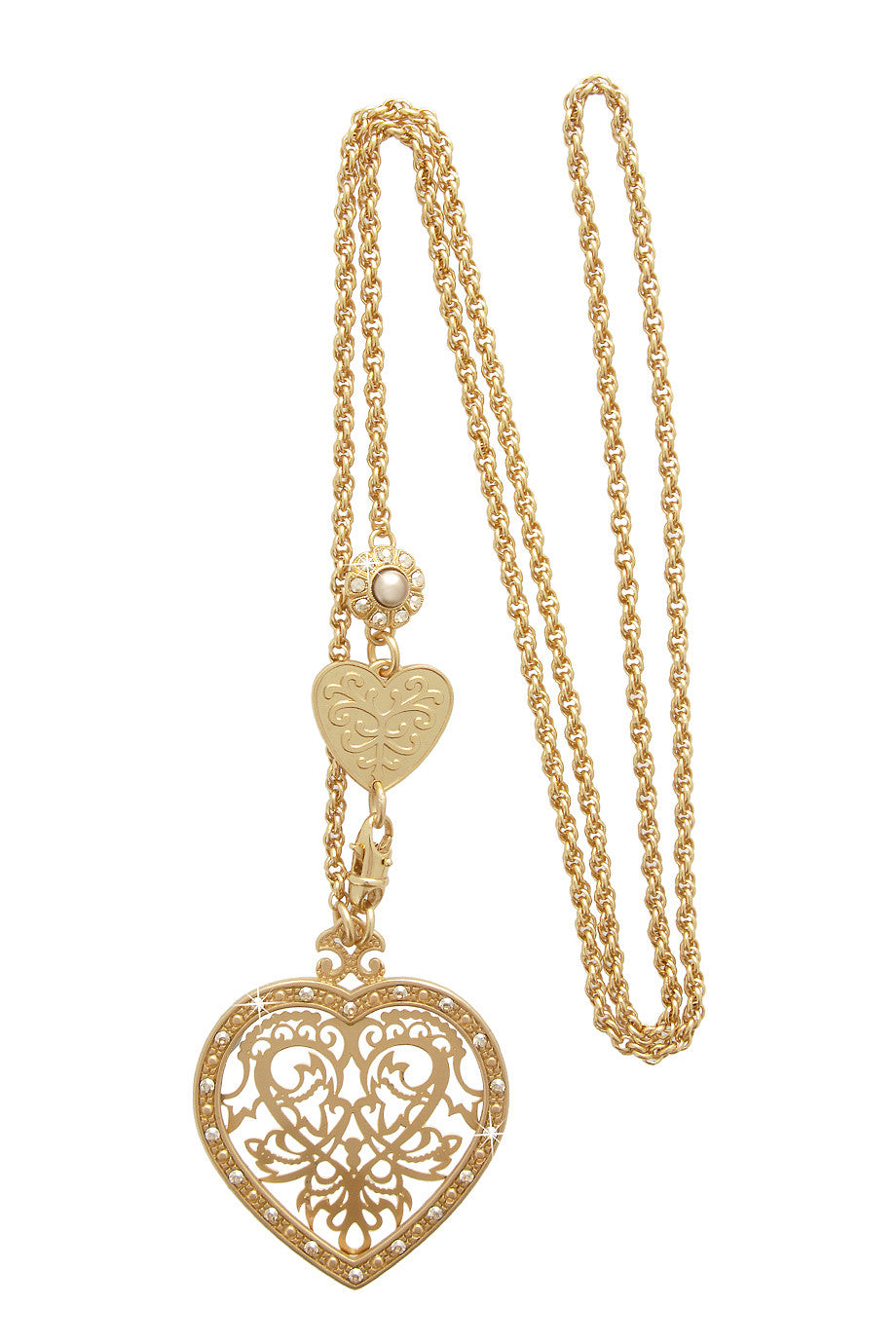 Χρυσό Μενταγιόν με Κρύσταλλα - Lk Designs | Κοσμήματα