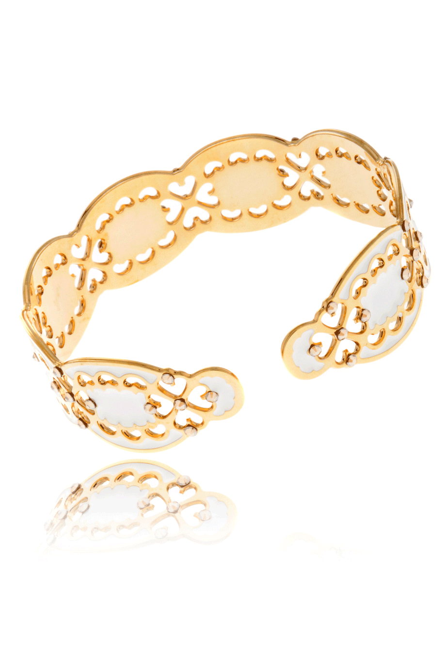 Λευκό Βραχιόλι με Κρύσταλλα - lk Designs | Κοσμήματα