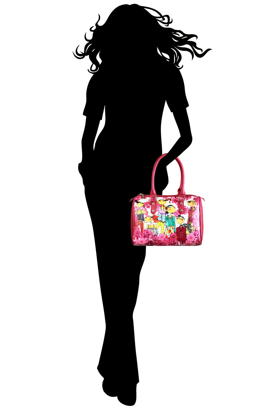 FASHION WORLD Fuchsia Bag
