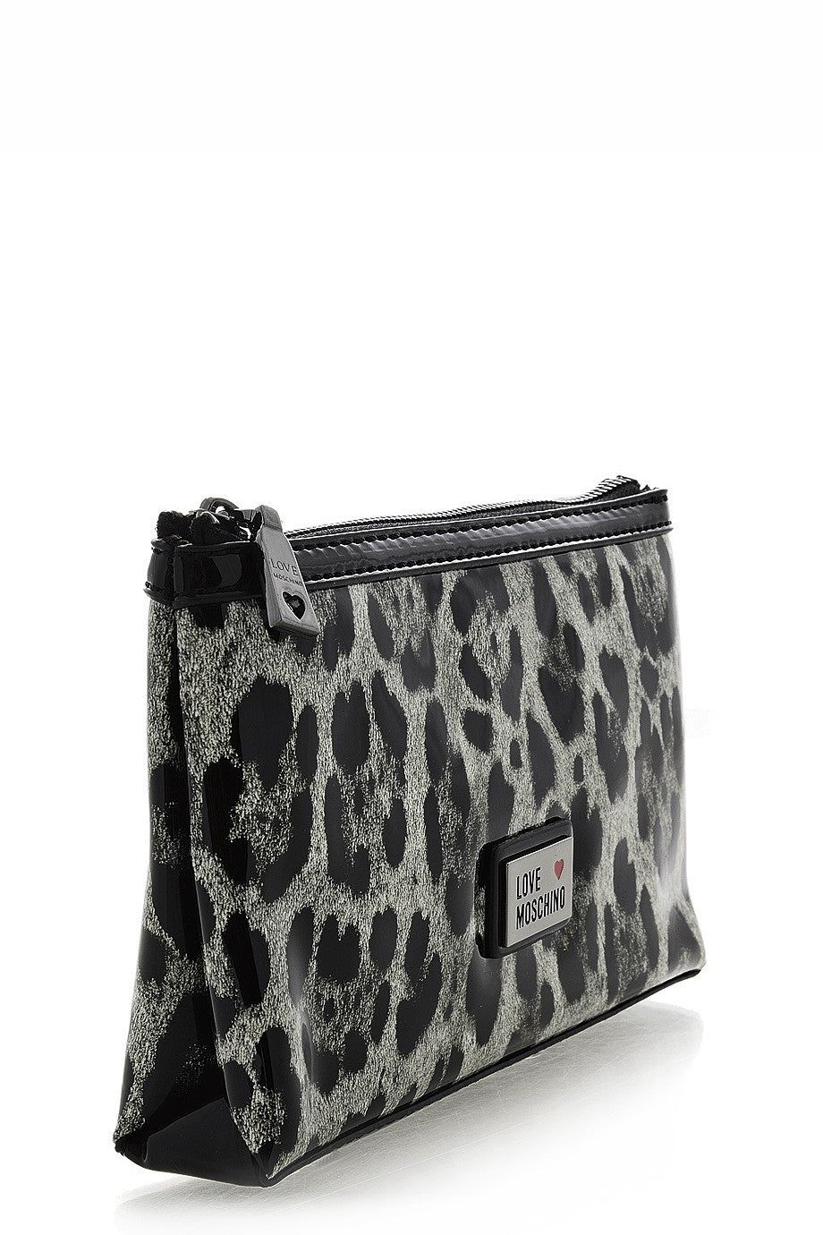Ασπρόμαυρο Τσαντάκι Καλλυντικών - Love Moschino | Γυναικεία Πορτοφόλια