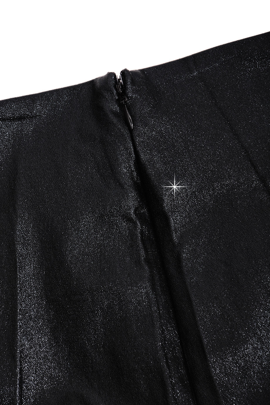 Μεταλλιζέ Μαύρη Pencil Φούστα | Φούστες