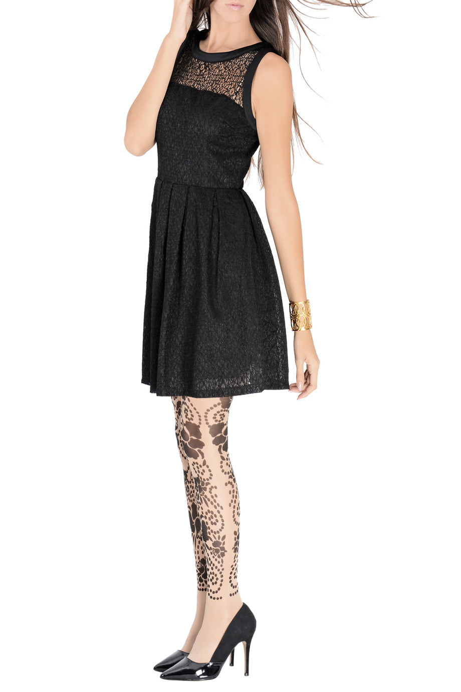 Αμάνικο Φόρεμα με Δαντέλα | Φορέματα - Lucy Paris