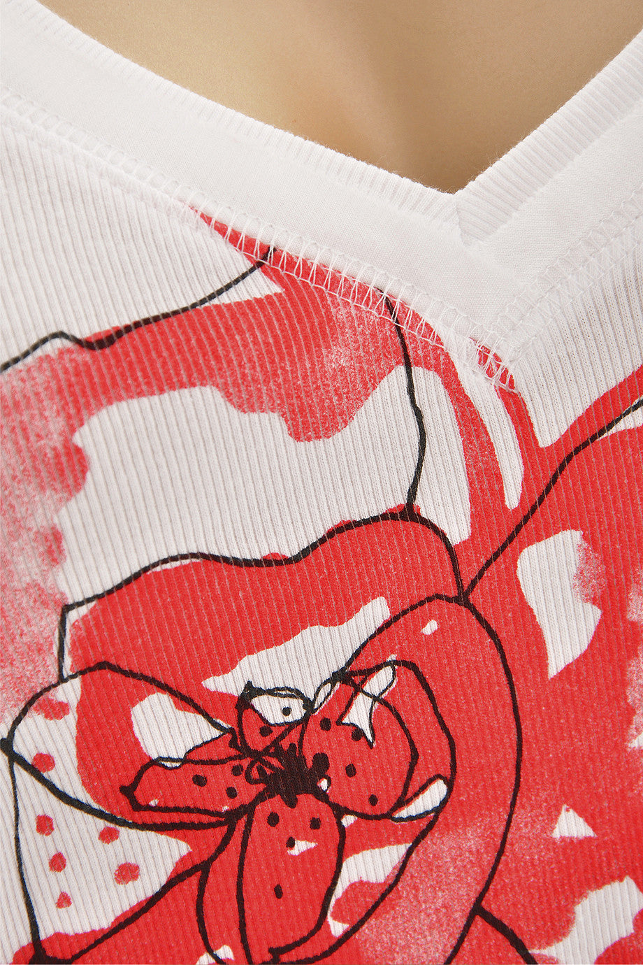 Λευκό Κοντομάνικο Τοπ | Γυναικεία Ρούχα