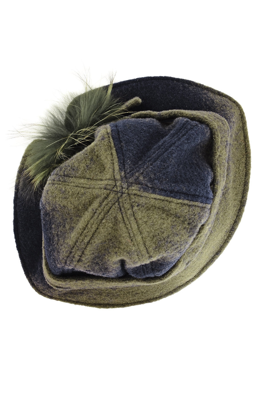 Mπλε Ντεγκραντέ Μάλλινο Καπέλο - Marini Silvano | Γυναικεία Καπέλα