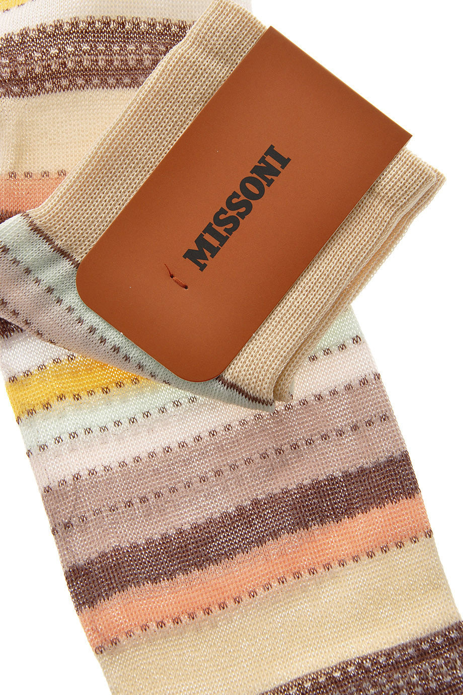 MISSONI STRIPES Μπεζ Ριγέ Κάλτσες