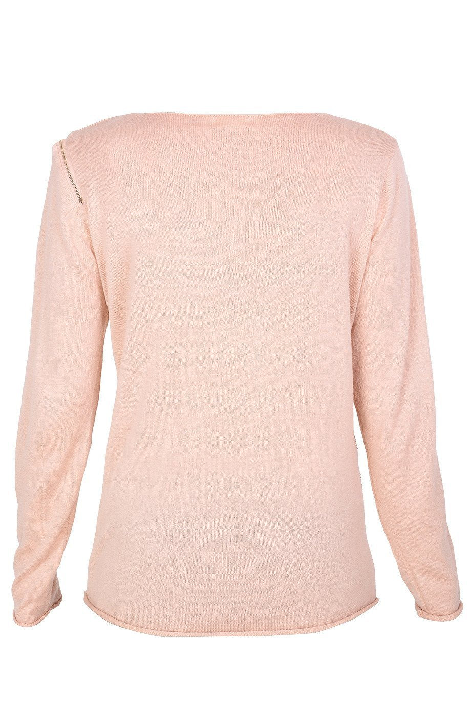 Σομόν Πουλόβερ με Κρύσταλλα | Γυναικεία Ρούχα - Πουλόβερ - Μπλούζες - Misty Interdee