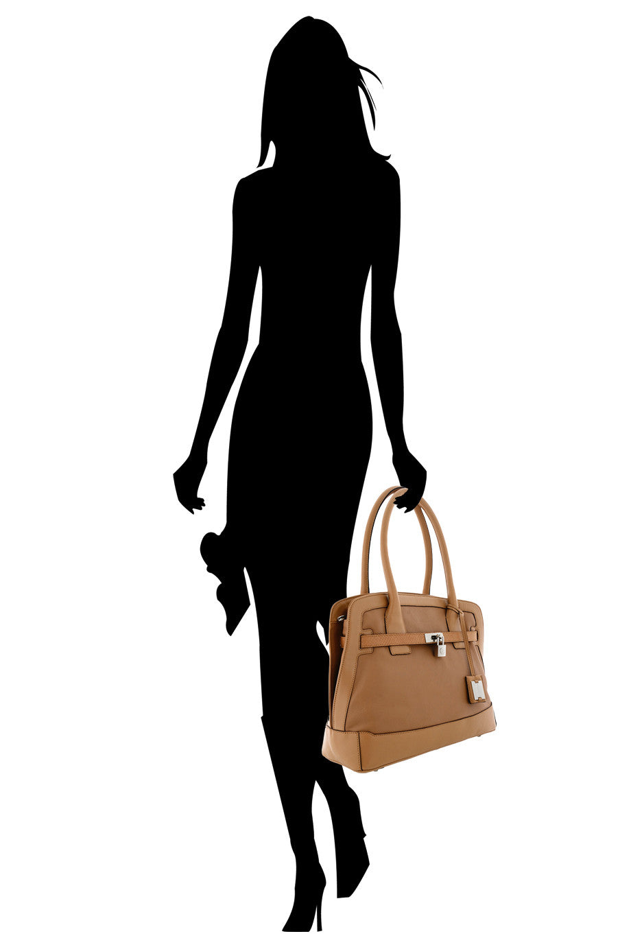 KRISTEN Brown Leather Shoulder Bag