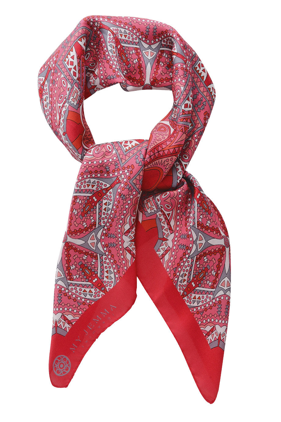 MANOLA Silk Multicolor Pareo Scarf