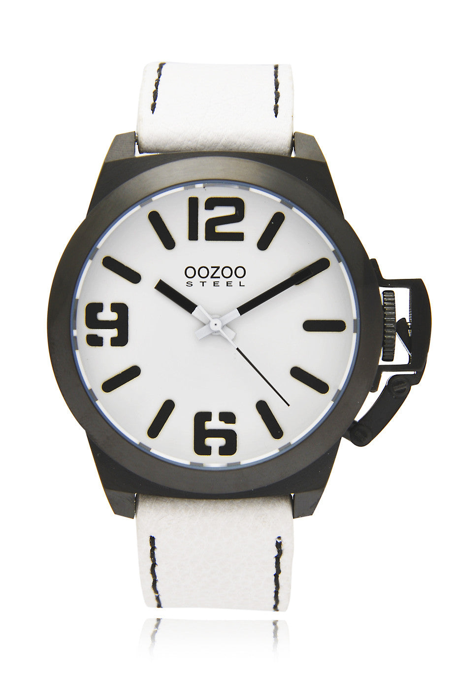 OOZOO OS112 Black White Watch