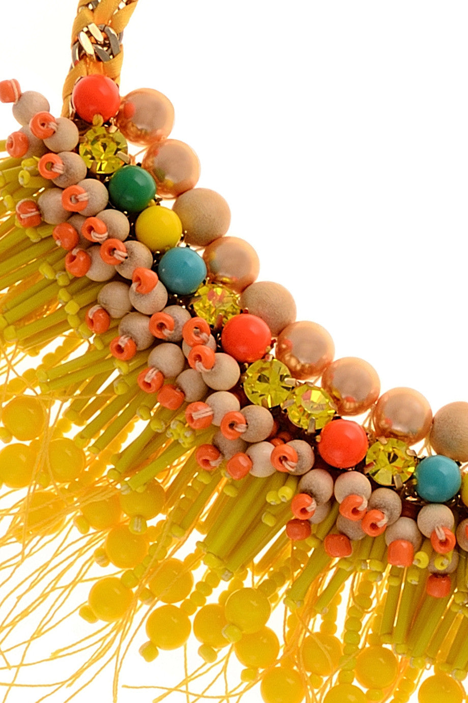 Κίτρινο Κολιέ με Πέρλες | Κοσμήματα