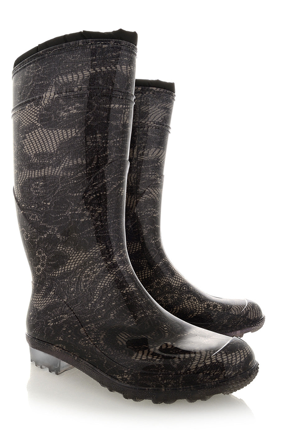 Μπότες Βροχής με Σχέδιο Δαντέλας - Raindrops | Γυναικεία Παπούτσια