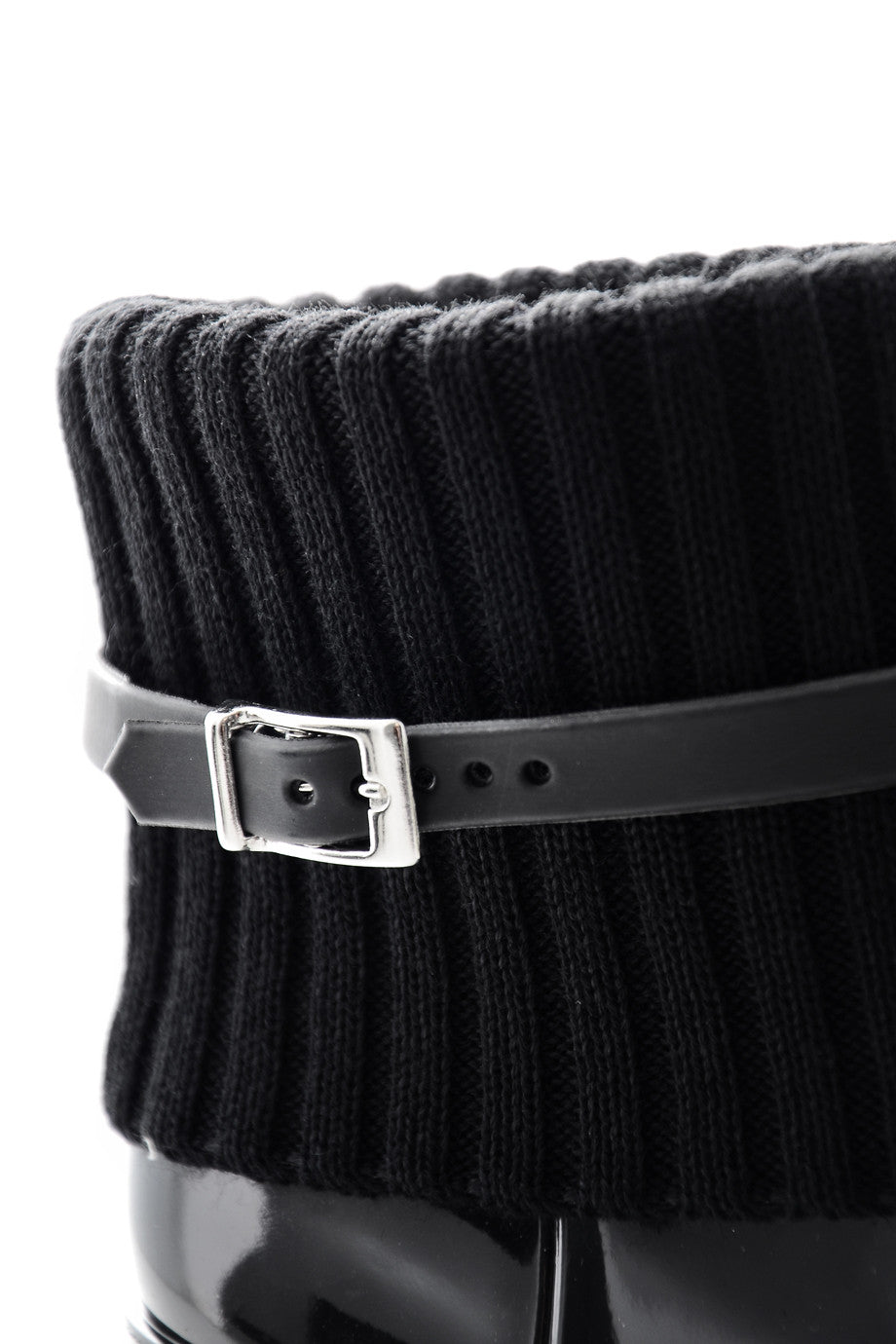 Κοντές Μαύρες Γαλότσες με Τακούνι | Γυναικεία Παπούτσια