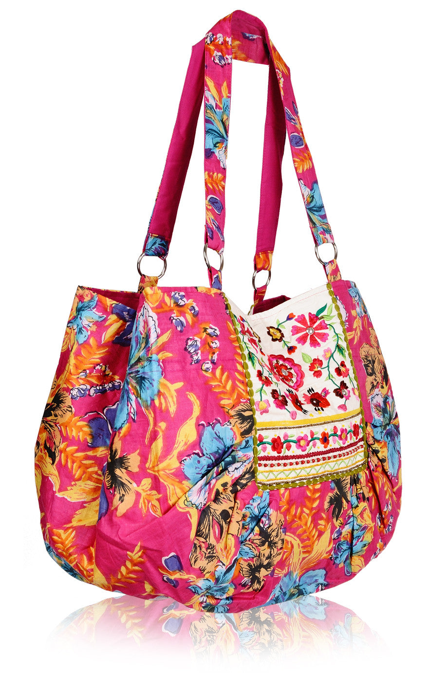 MANOUCHE Floral Fuchsia Bag
