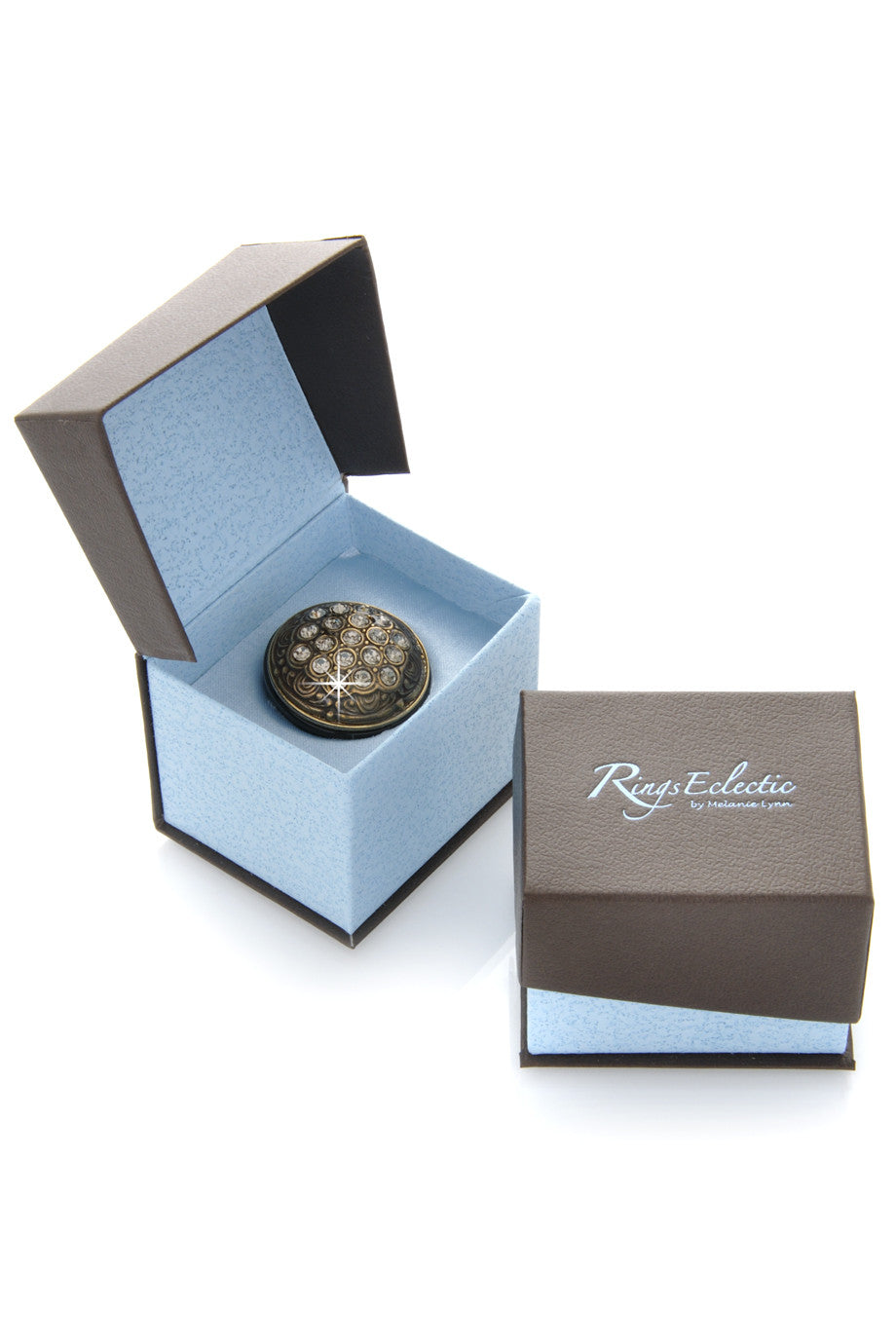 Μπρονζέ Δαχτυλίδι με Κρύσταλλα - Ringseclectic | Κοσμήματα