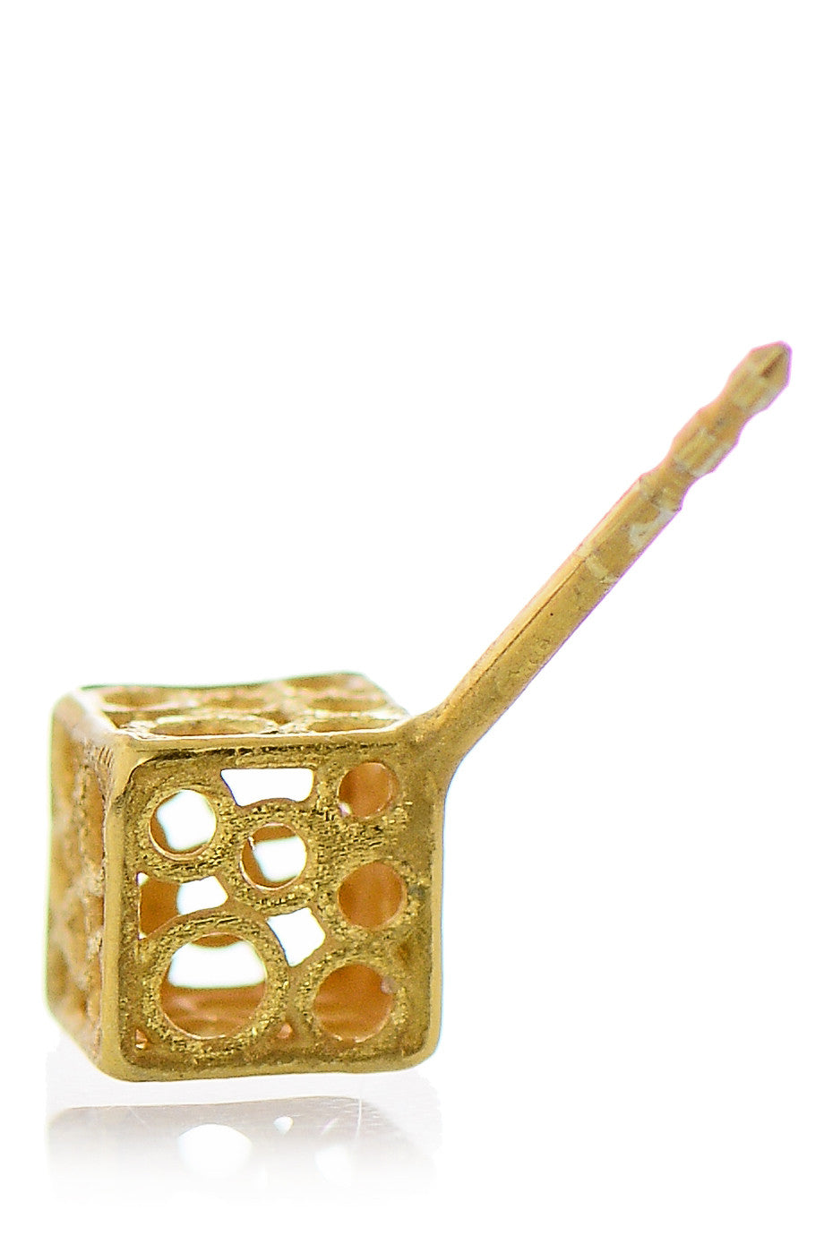 Χρυσά 14Κ Xειροποίητα Τρισδιάστατα Σκουλαρίκια - Sarina | Κοσμήματα