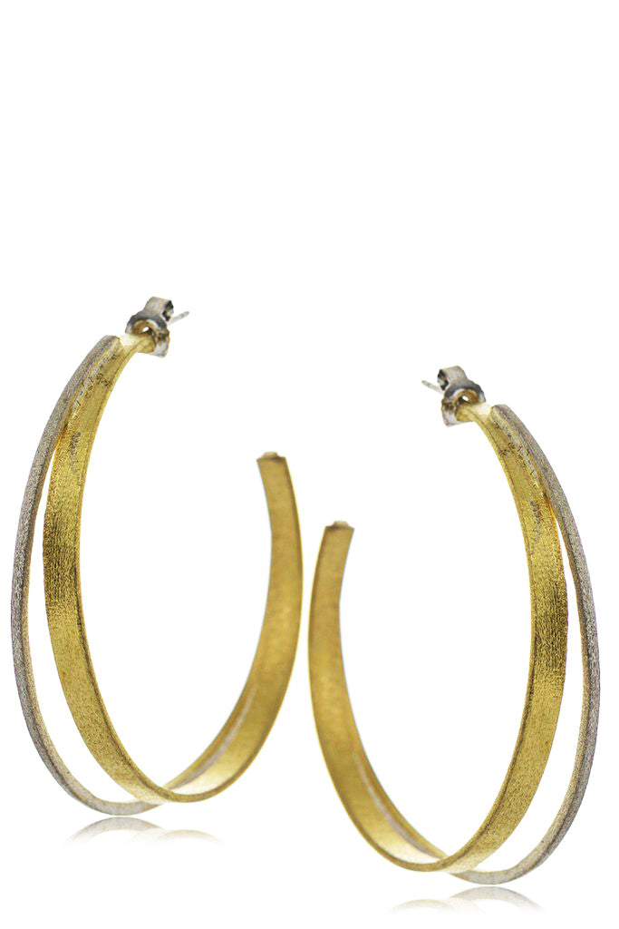 Κρίκοι σε Χρυσό και Ασήμι - Sarina | Κοσμήματα