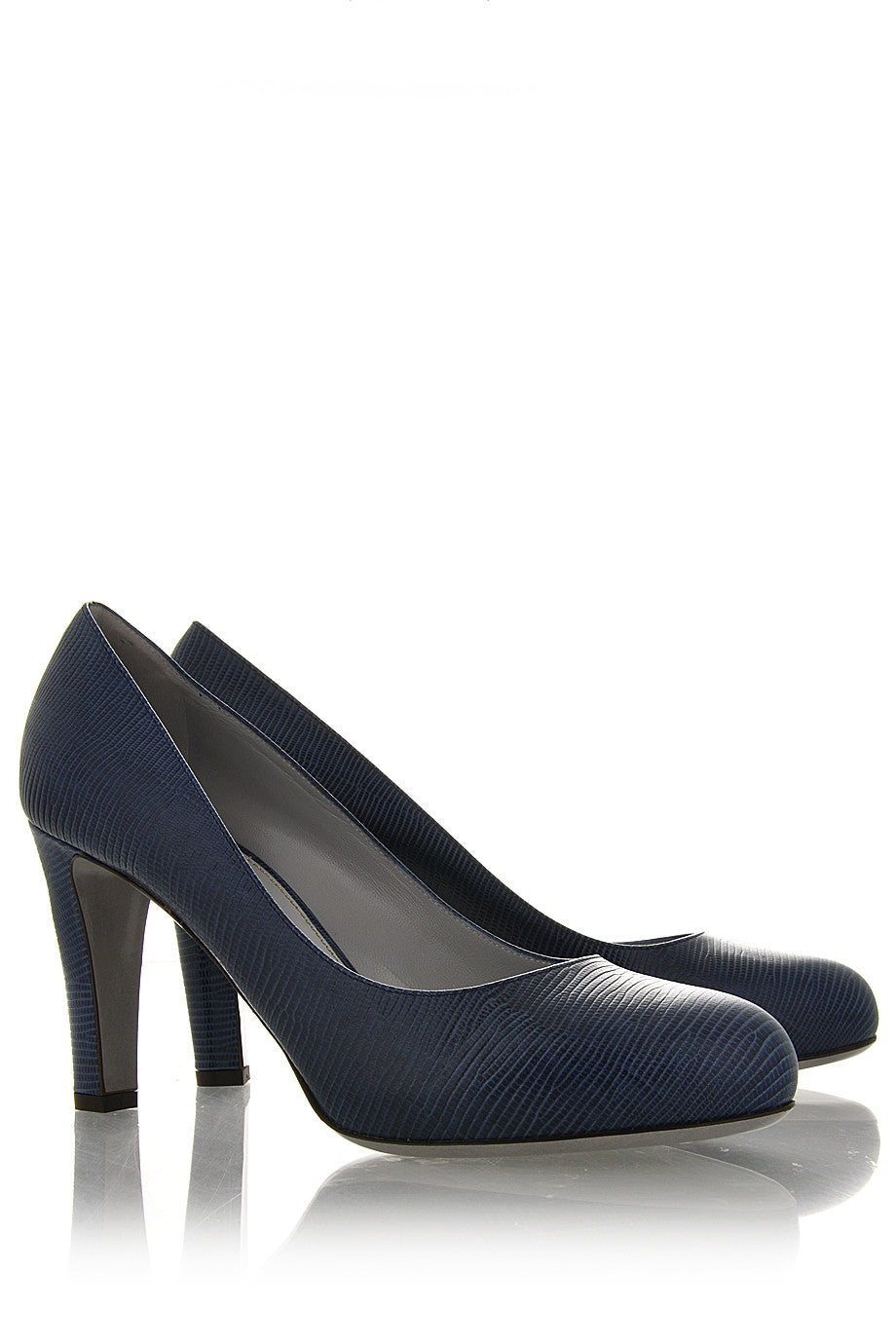 Μπλε Δερμάτινες Γόβες - Sergio Rossi | Γυναικεία Παπούτσια