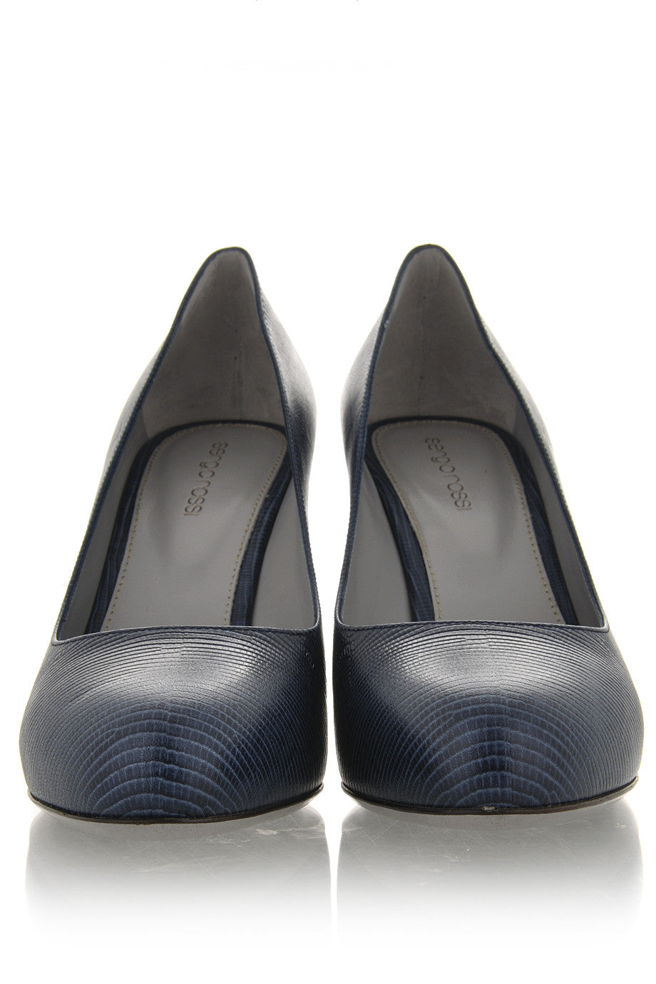 Μπλε Δερμάτινες Γόβες - Sergio Rossi | Γυναικεία Παπούτσια