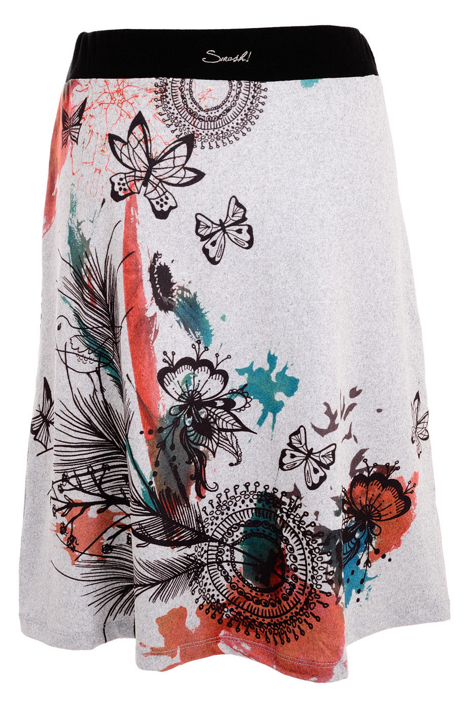 Γκρι Εμπριμέ Φούστα | Φούστες