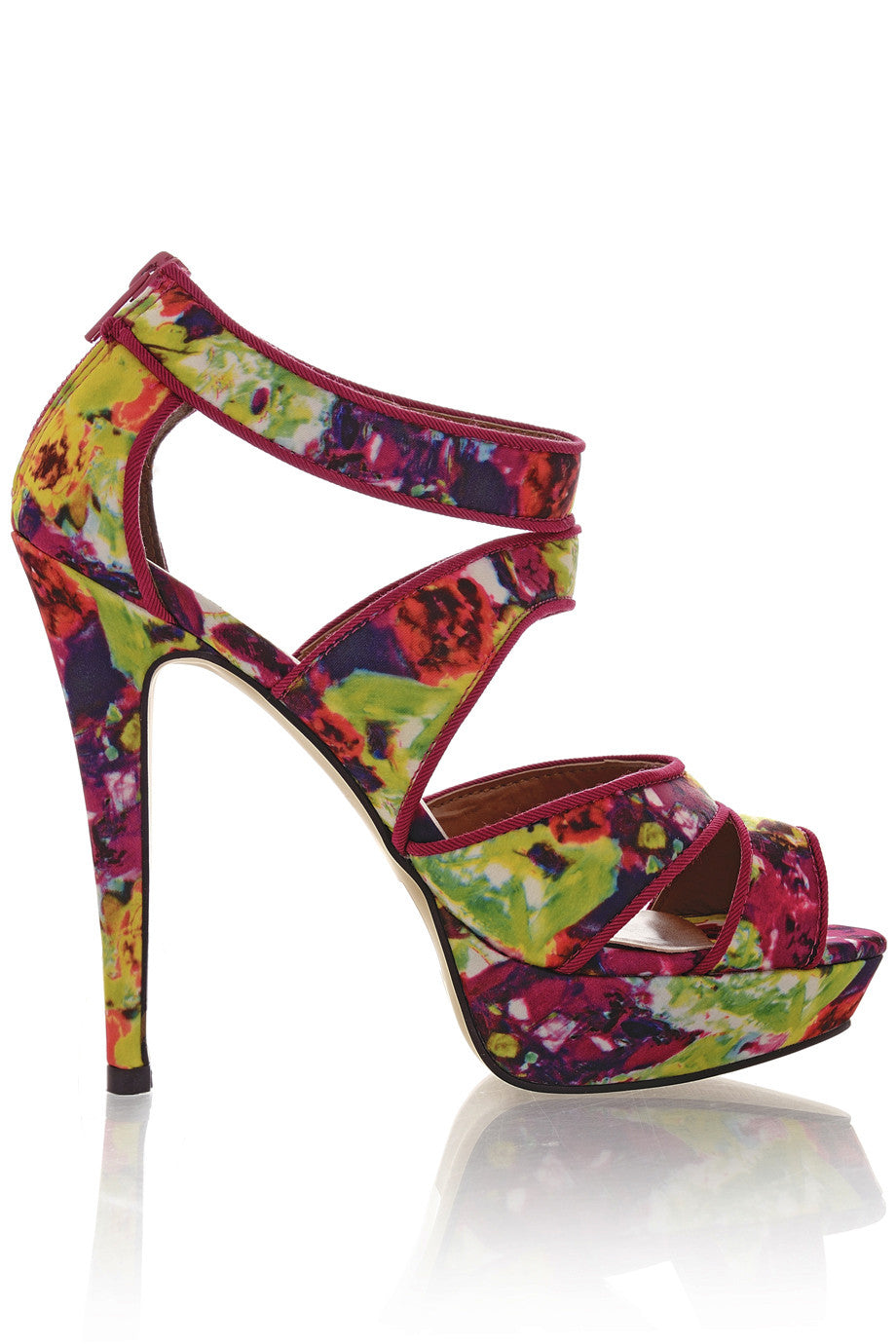 Φούξια Φλοράλ Πέδιλα | Γυναικεία Παπούτσια