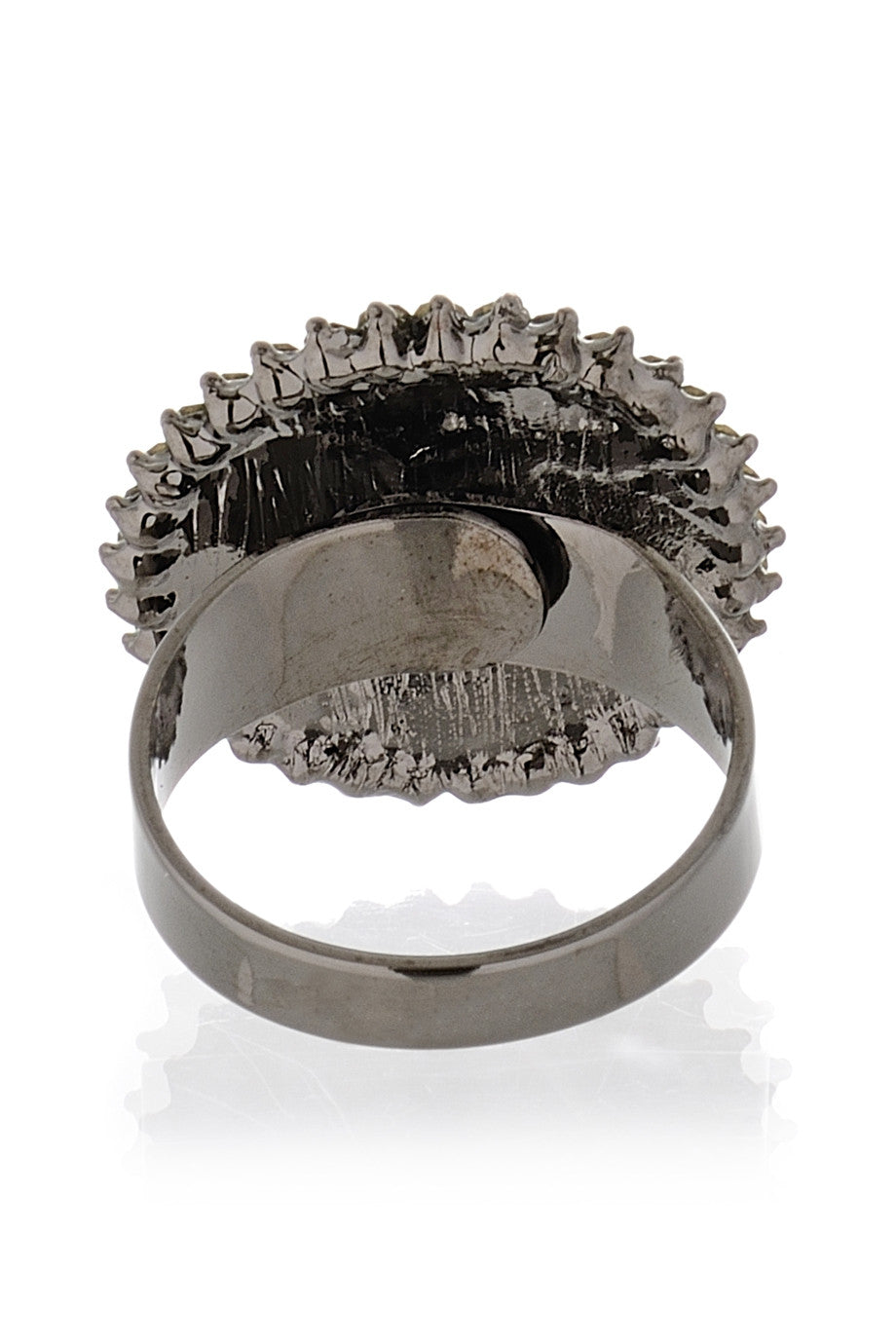 Μαύρο Στρογγυλό Δαχτυλίδι - Vanity Her | Κοσμήματα