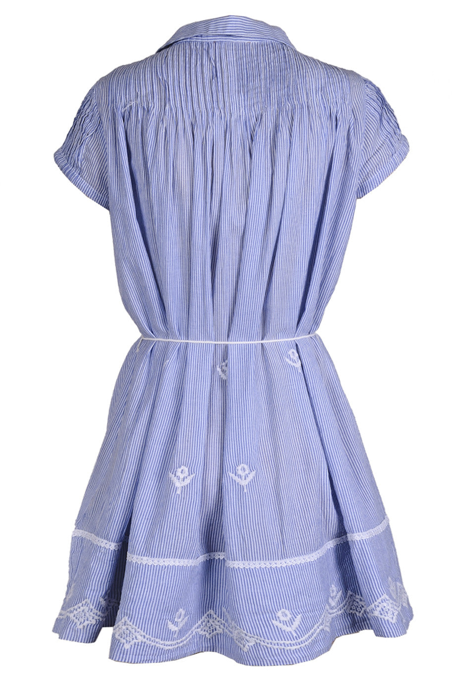 Ριγέ Φόρεμα με Κεντήματα | Φορέματα