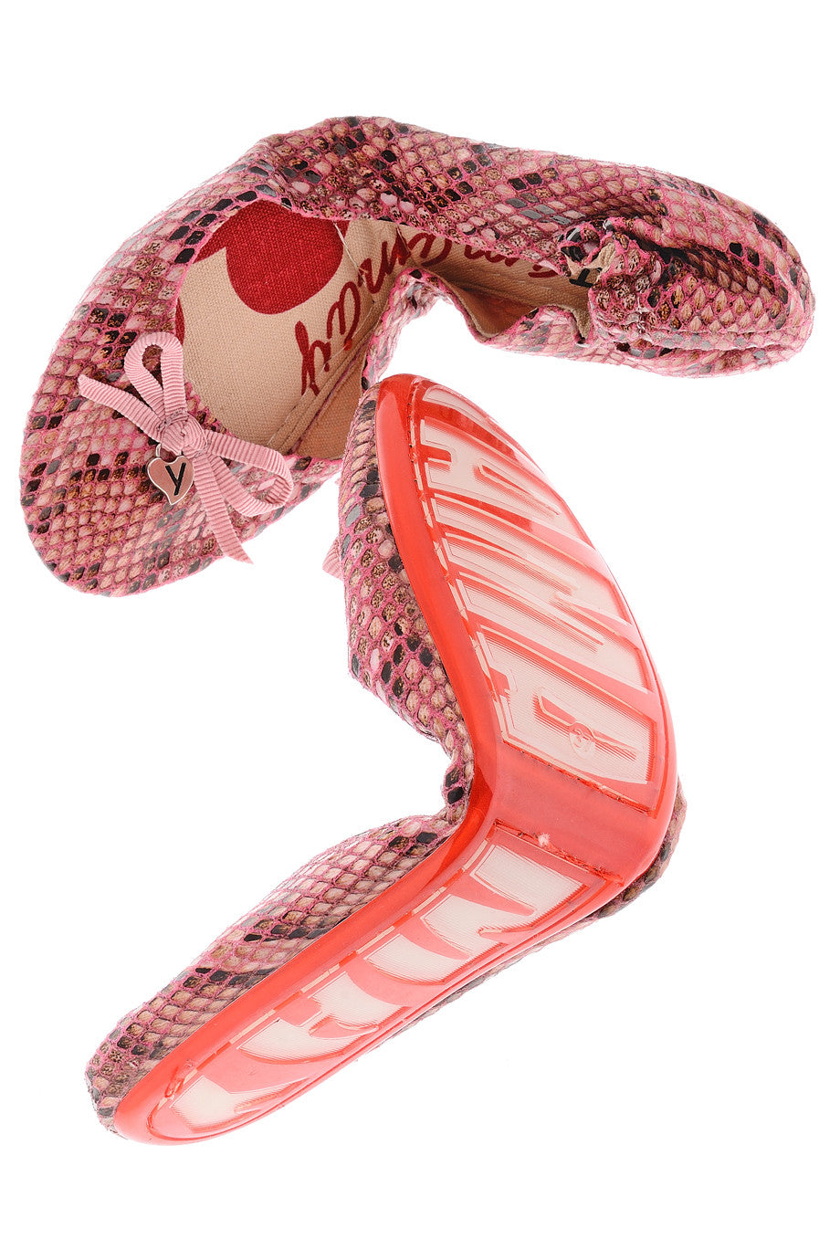 Ροζ Snakeskin μπαλαρίνες - Yamamay | Γυναικεία Παπούτσια
