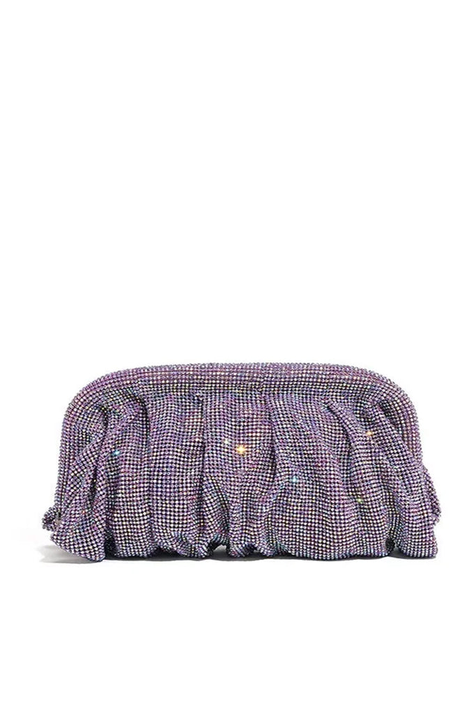 Golden Gleam Purse with Crystals