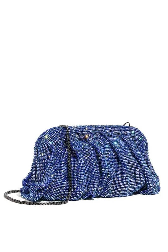 Golden Gleam Purse with Crystals