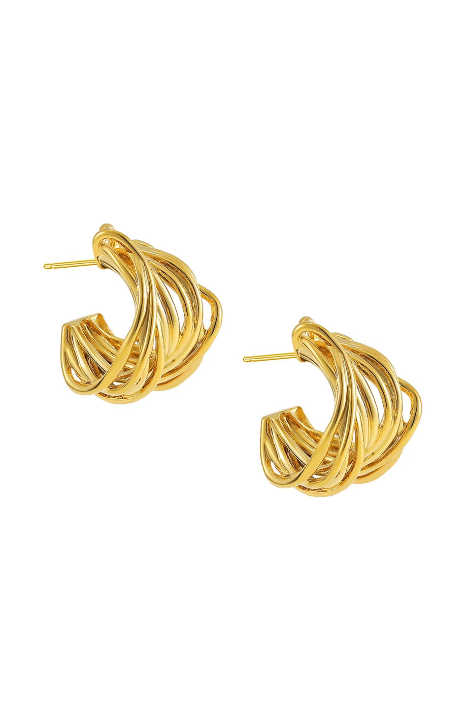 Boucles d'oreilles Vinely Hoop avec un design spécial
