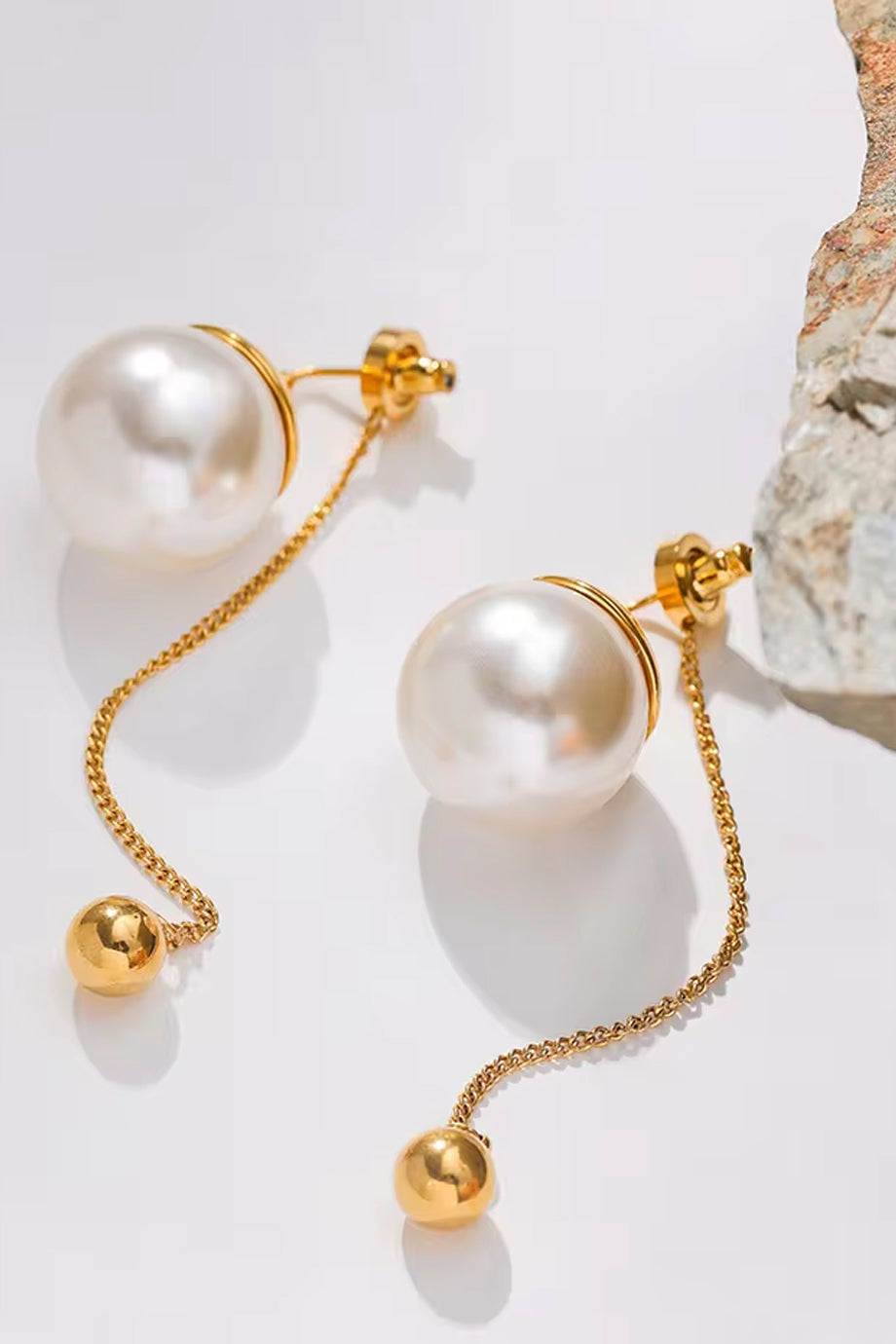 Clarisse Σκουλαρίκια με Πέρλες και Αλυσίδα | Κοσμήματα - Σκουλαρίκια Earrings | Clarisse Pearl Chain Drop Earrings
