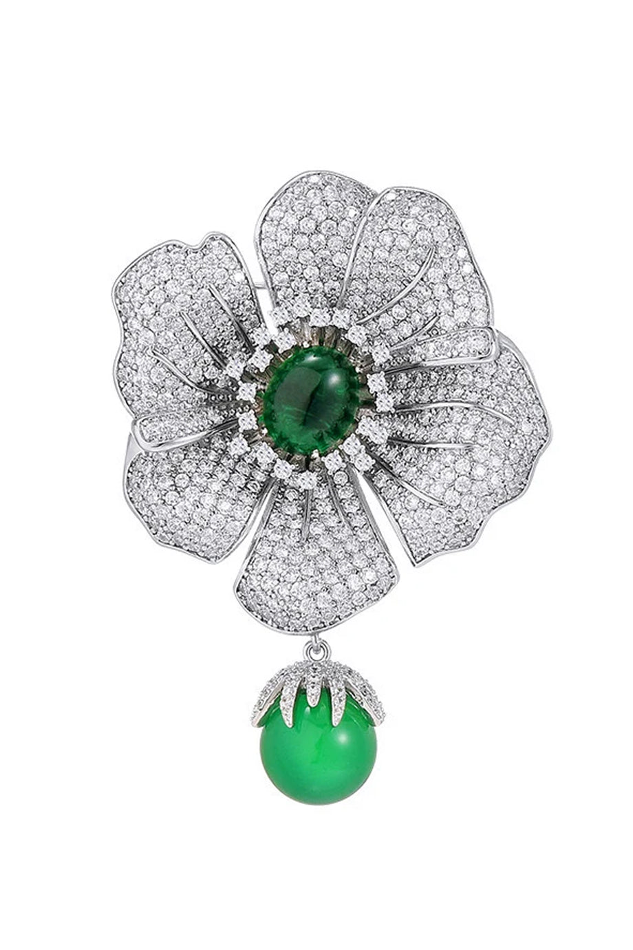 Veloria Καρφίτσα Λουλούδι με Κρύσταλλα | Καρφίτσες Pins Brooches | Veloria Crystal Flower Brooch