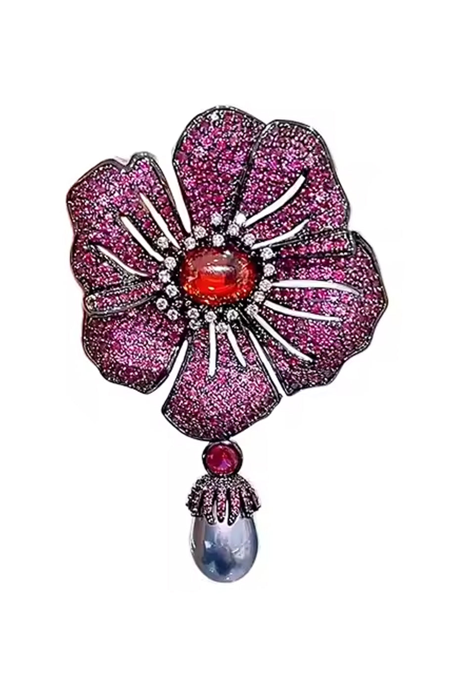 Veloria Καρφίτσα Λουλούδι με Κρύσταλλα | Καρφίτσες Pins Brooches | Veloria Crystal Flower Brooch