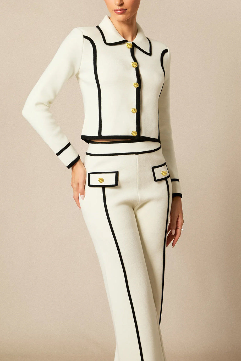 Vionne Knit Set with Top and Pants