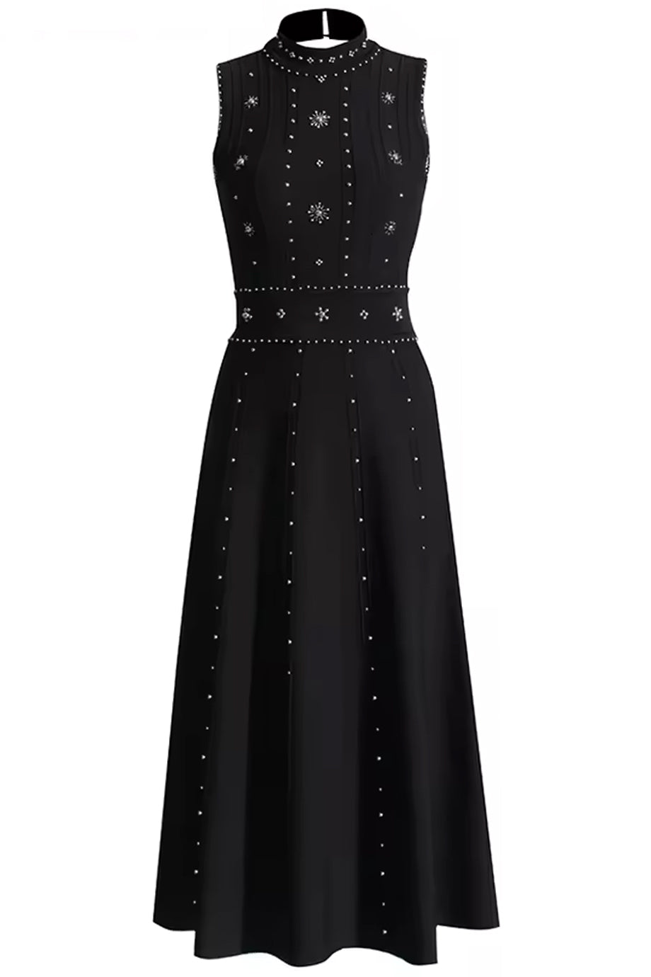 Evangeline Μαύρο Αμάνικο Φόρεμα | Φορέματα - Dresses | Evangeline Black Knit Midi Dress