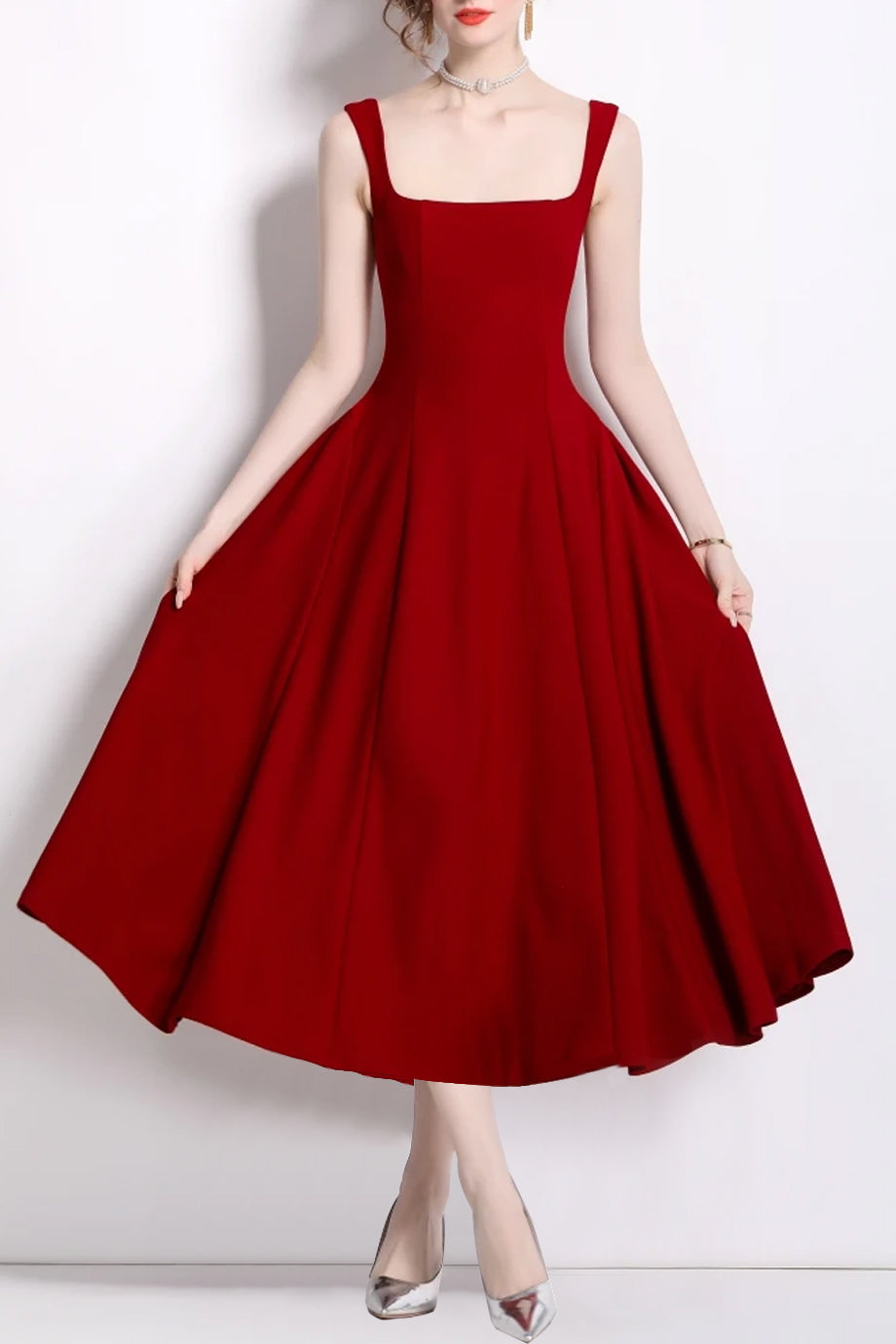 Valentia Μίντι Φόρεμα με Τιράντες | Φορέματα - Dresses | Carleta Midi Dress